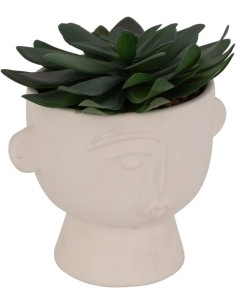 Pianta artificiale Dusty H 16 cm con vaso astratto | shopincasa.it 2