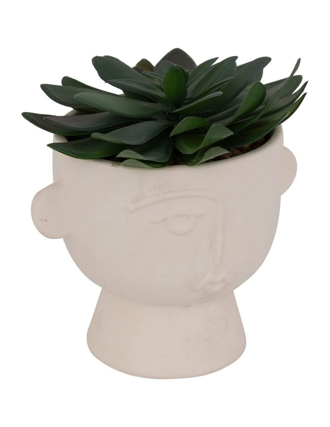 Pianta artificiale Dusty H 16 cm con vaso astratto | shopincasa.it