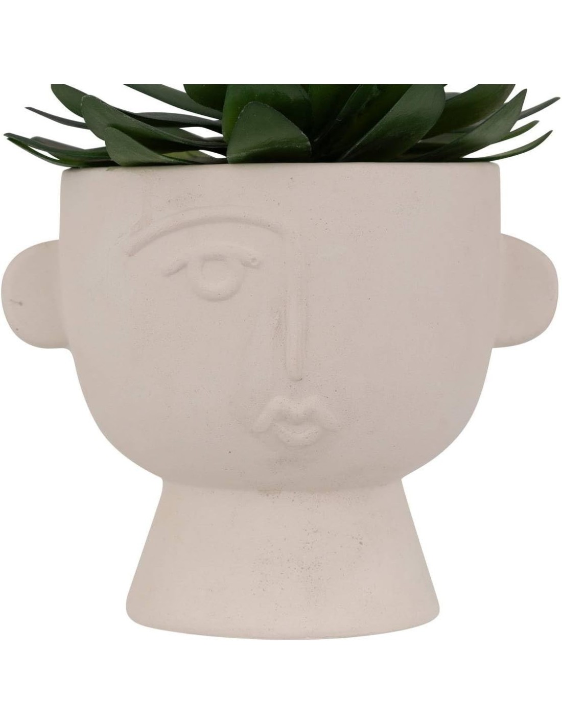 Pianta artificiale Dusty H 16 cm con vaso astratto | shopincasa.it