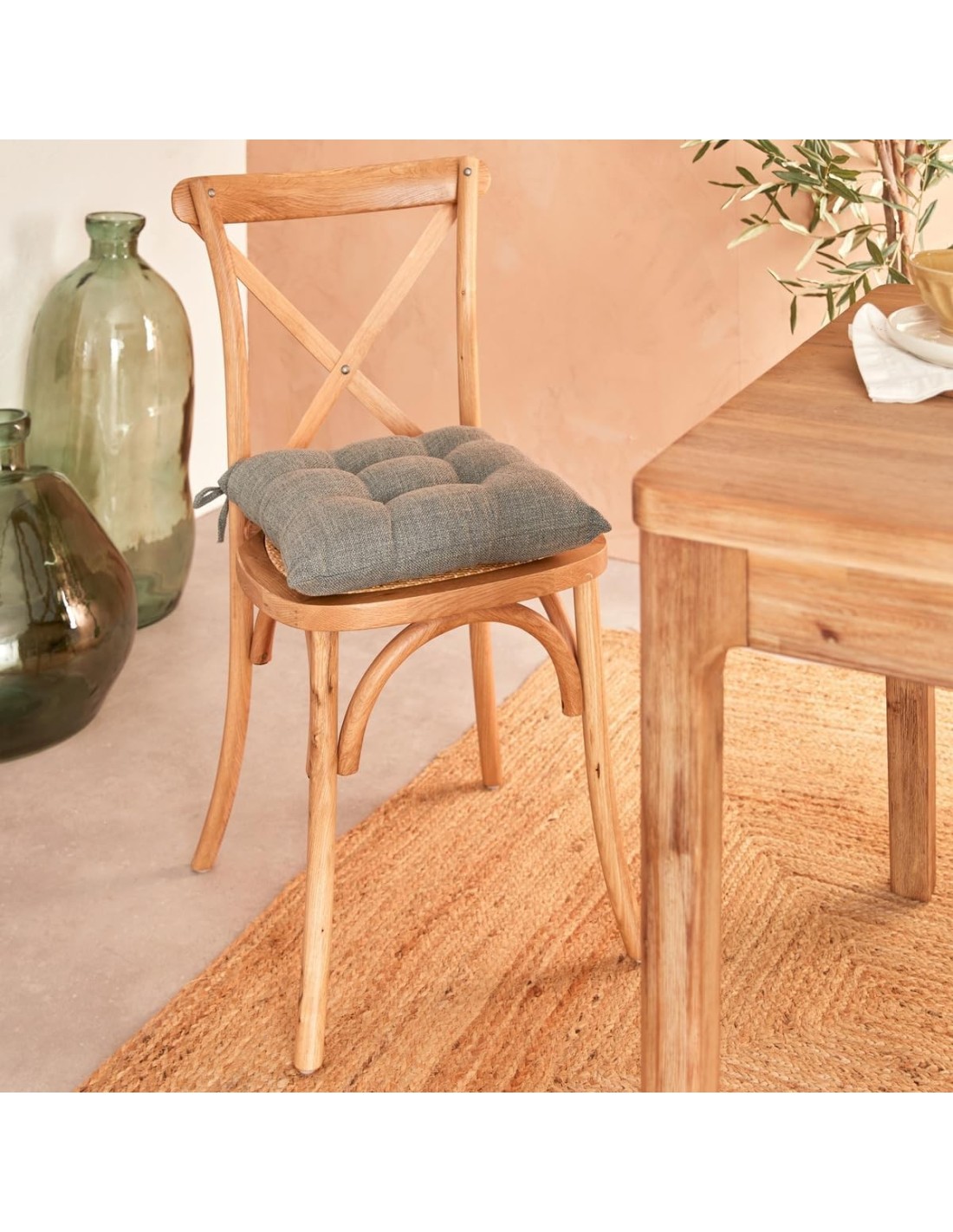 Cuscino per sedia Clem 38x38 cm verde Atmosphera | shopincasa.it