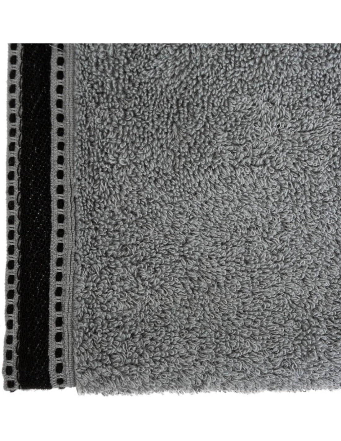 Asciugamano Joia 50x90 cm cotone grigio ardesia Atmosphera | shopincasa.it