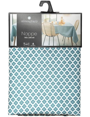 Tovaglia antimacchia Tikal 140x240 cm blu Atmosphera | shopincasa.it