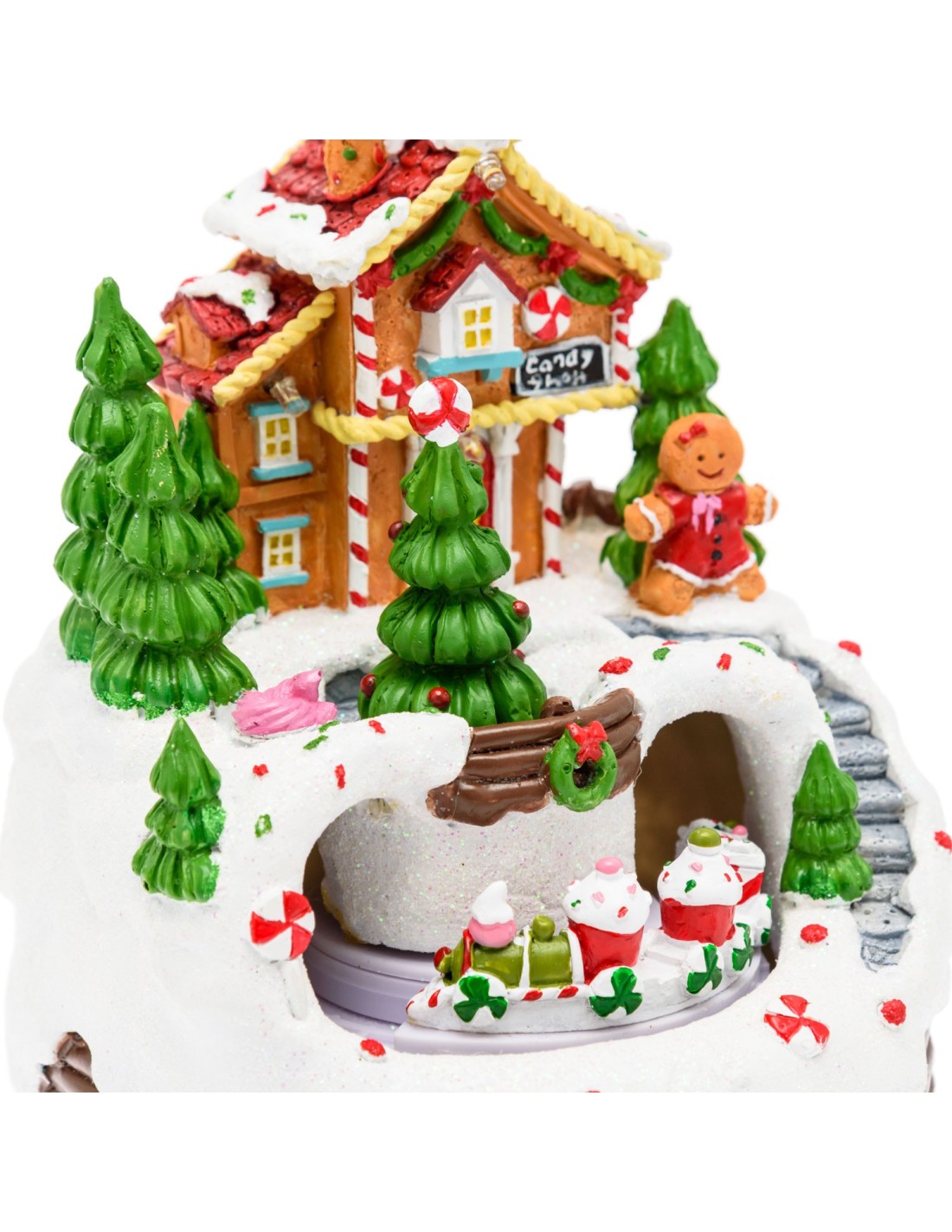 GIOSTRINE E VILLAGGI: vendita online Villaggio di Natale Casa di Marzapane 13x16cm, LED Bianco Caldo in offerta