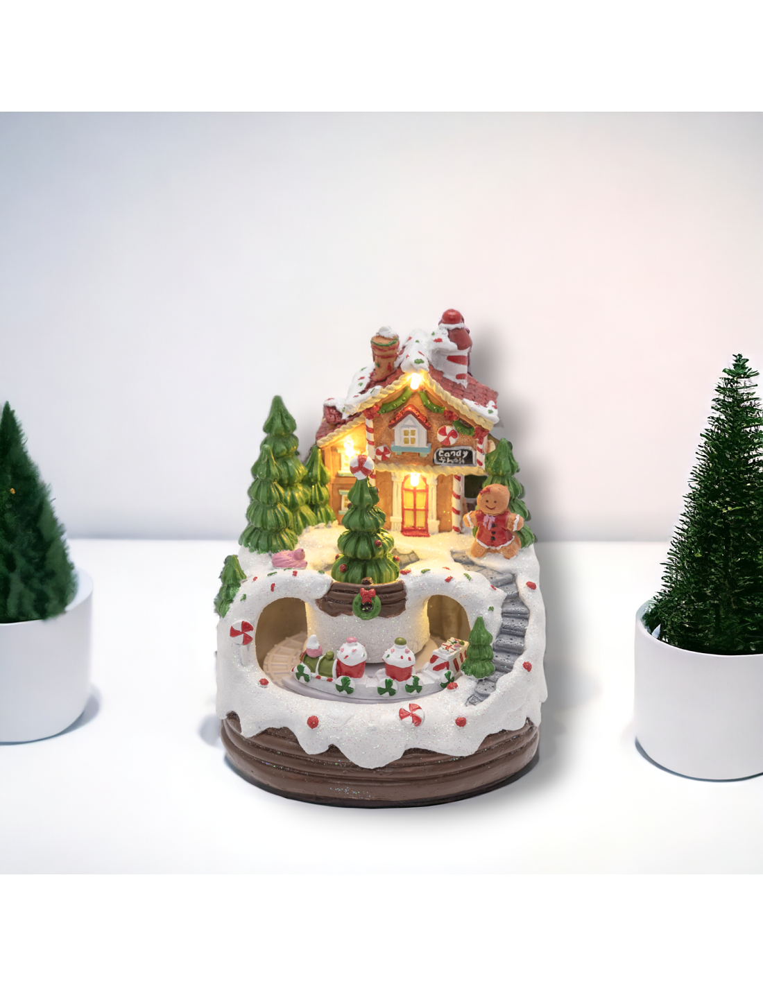GIOSTRINE E VILLAGGI: vendita online Villaggio di Natale Casa di Marzapane 13x16cm, LED Bianco Caldo in offerta