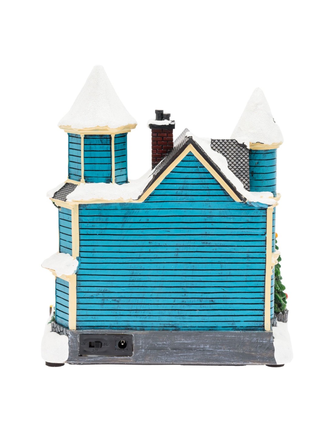GIOSTRINE E VILLAGGI: vendita online Villaggio di Natale Casa con Scena Natalizia 20x23cm, Musica Natalizia in offerta