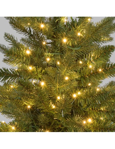 ALBERI DI NATALE: vendita online Abete Alpino di Natale Prelit H90cm, PVC+PE Verde, Base in Iuta, 180 LED Bianco Caldo, 301 P...