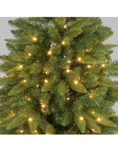 ALBERI DI NATALE: vendita online Abete Slim di Natale Prelit H150cm, PVC+PE Verde, 200 LED Bianco Caldo, 575 Punte, Giochi di...