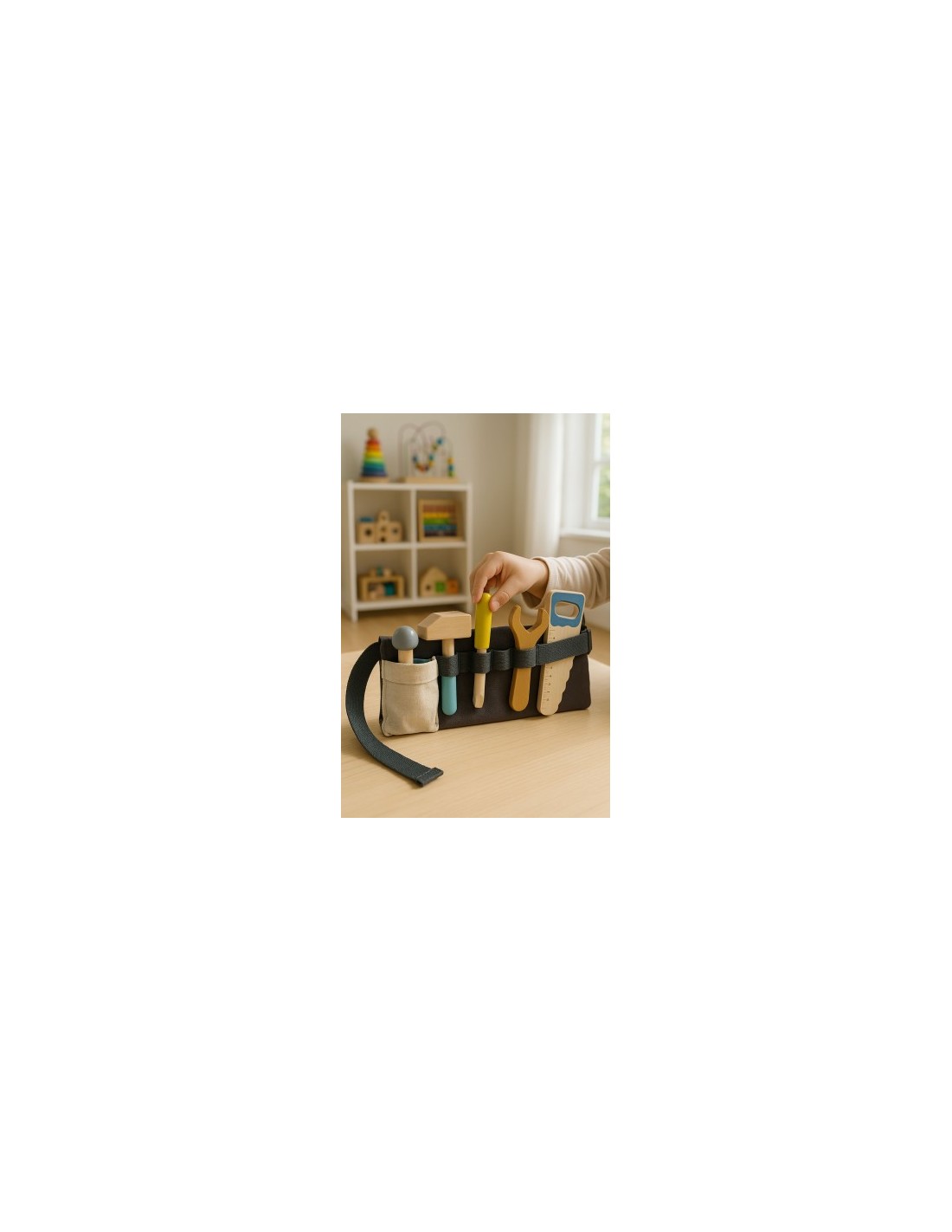 GIOCHI IN LEGNO: vendita online SET STRUMENTI LAVORO IN LEGNO, GIOCATTOLO EDUCATIVO, PER BAMBINI, 25 PEZZI in offerta