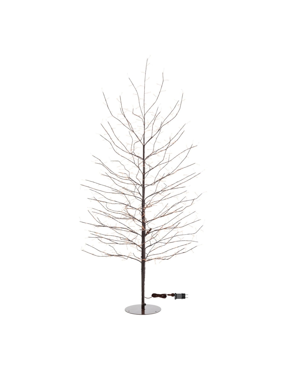 ALBERI DI NATALE: vendita online Albero Ramo di Natale Tiglio Marrone H170cm, 784 MicroLED Bianco Caldo, FlashLED Diamond, Ra...