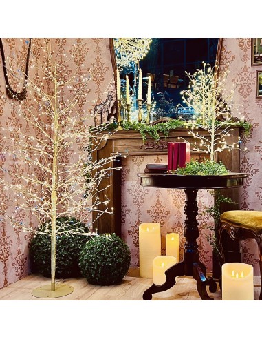 ALBERI DI NATALE: vendita online Albero Ramo di Natale Tiglio Champagne H170cm, 784 MicroLED Bianco Caldo e Bianco, FlashLED ...