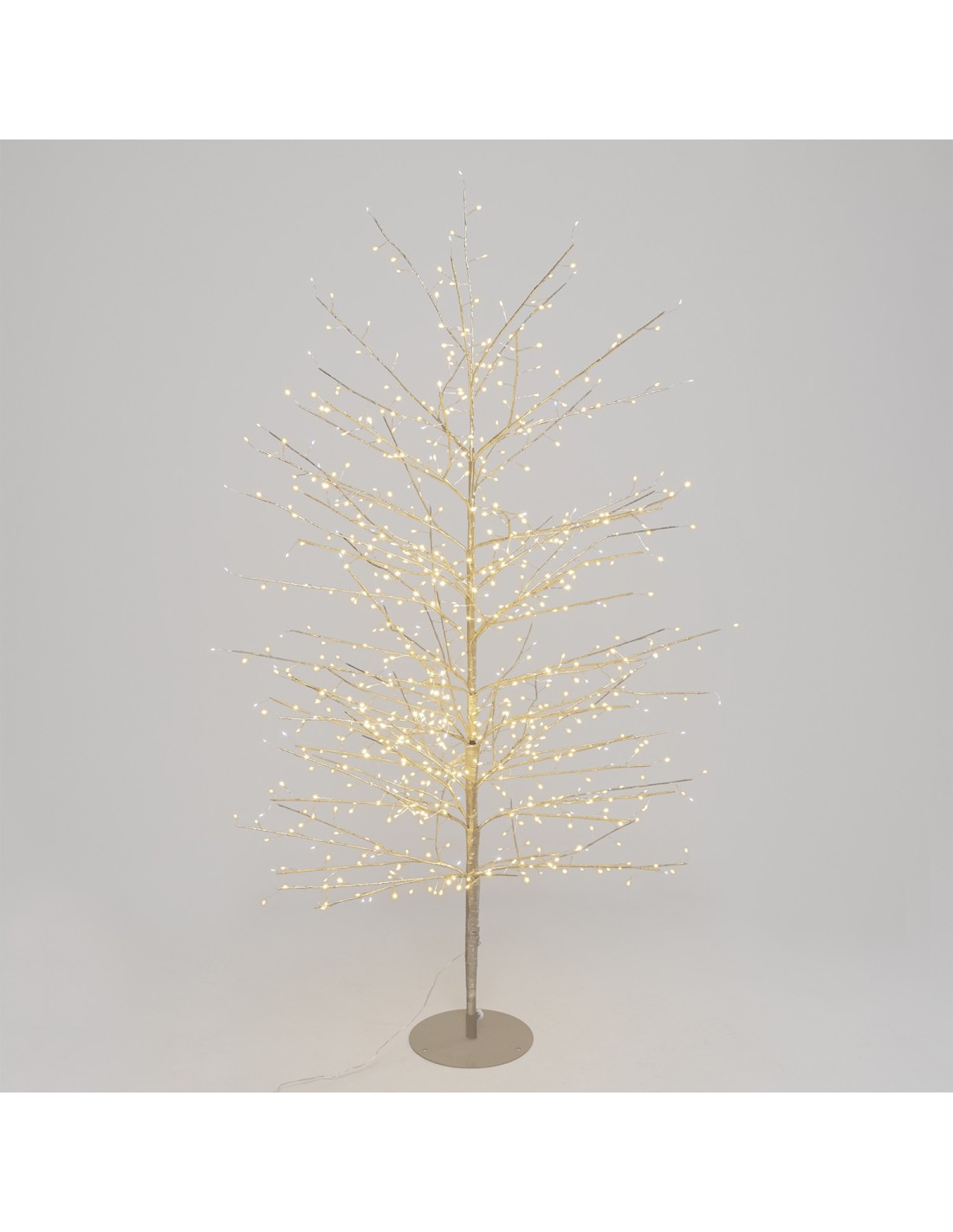 ALBERI DI NATALE: vendita online Albero Ramo di Natale Tiglio Champagne H170cm, 784 MicroLED Bianco Caldo e Bianco, FlashLED ...