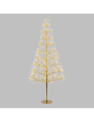 ALBERI DI NATALE: vendita online Albero Conico di Natale RICH Champagne H180cm, 2100 MicroLED Bianco Caldo e Bianco, FlashLED...