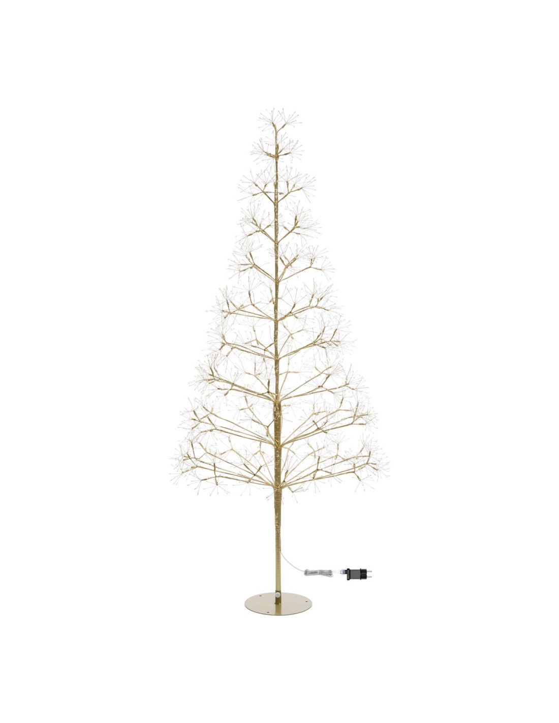 ALBERI DI NATALE: vendita online Albero Conico di Natale RICH Champagne H180cm, 2100 MicroLED Bianco Caldo e Bianco, FlashLED...