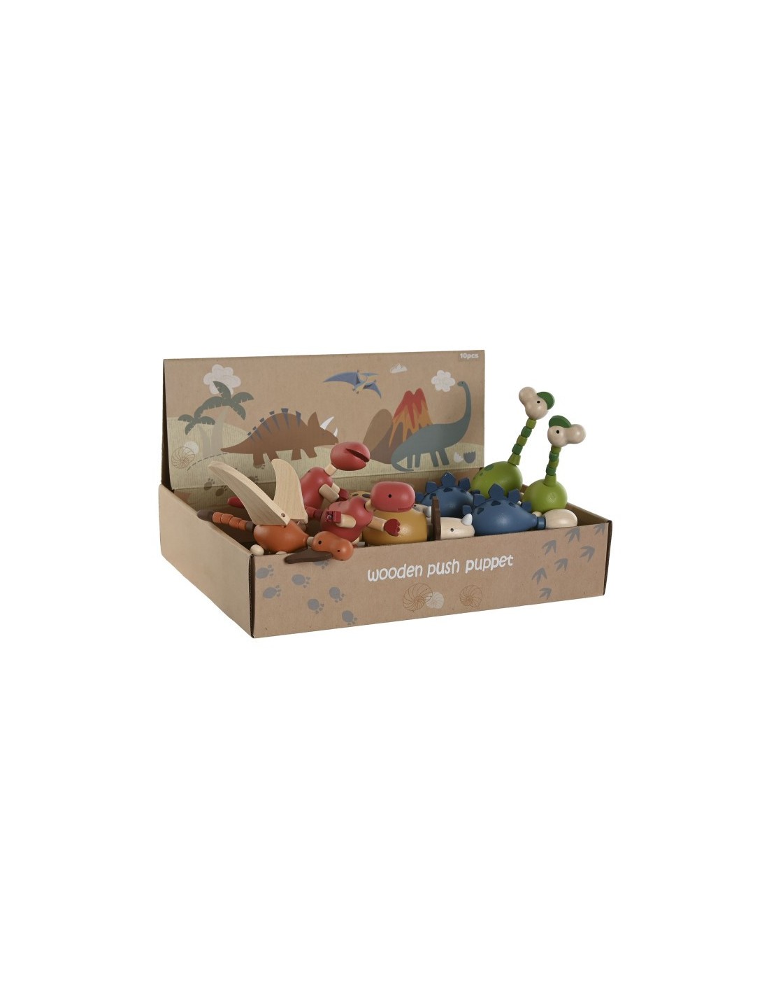 GIOCHI IN LEGNO: vendita online DINOSAURI IN LEGNO 8X14X11CM, GIOCATTOLO ASSORTITO PER BAMBINI in offerta