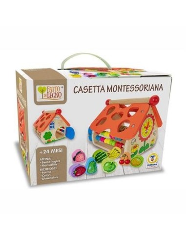 INFANZIA: vendita online CASETTA MONTESSORIANA - FATTO DI LEGNO -GIOCO EDUCATIVO in offerta