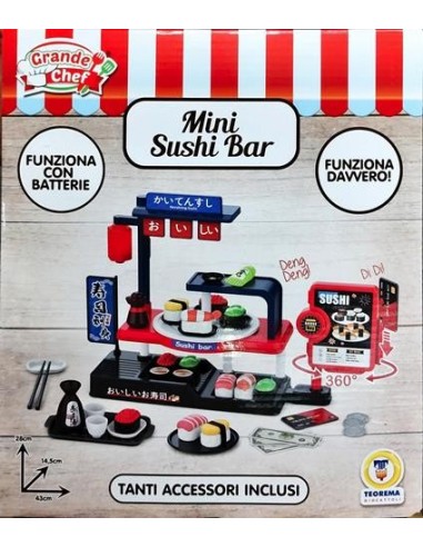 PRESCOLARI: vendita online MINI SUSHI BAR CON ACCESSORI-GRANDE CHEF in offerta
