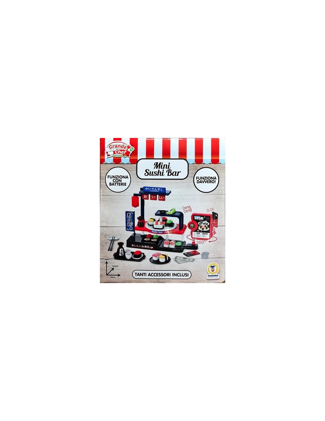 PRESCOLARI: vendita online MINI SUSHI BAR CON ACCESSORI-GRANDE CHEF in offerta