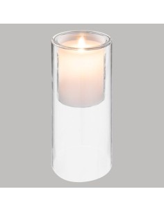 CANDELE: vendita online Set 3 candele LED in vetro a doppio effetto fiamma – Atmosphera in offerta 2