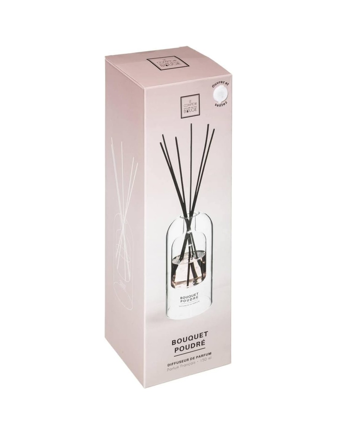 Diffusore di profumo Ilan Rosa, Gelsomino e Muschio Bianco 150 ml | shopincasa.it