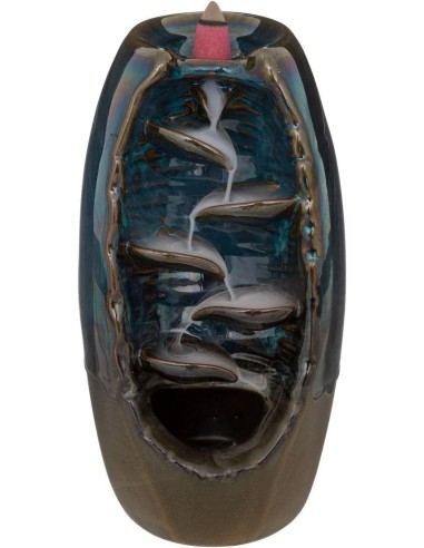 Bruciatore da incenso a fontana Blu 20x11 cm | shopincasa.it