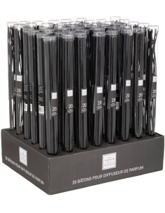 PROFUMATORI: vendita online Set 20 bastoncini diffusori in rattan nero H. 40 cm – Atmosphera in offerta 2