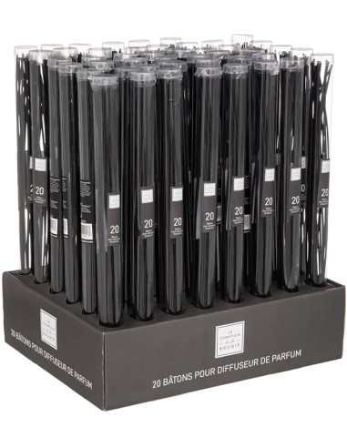SET 20 BACCHETTE 164853A X PROFUMATORE 40CM NERO su Shop in Casa