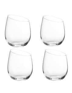 SET 6PZ BICCHIERI BOCCA DI LUPO VETRO