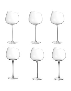 SET 6PZ CALICI BOCCA DI LUPO VETRO