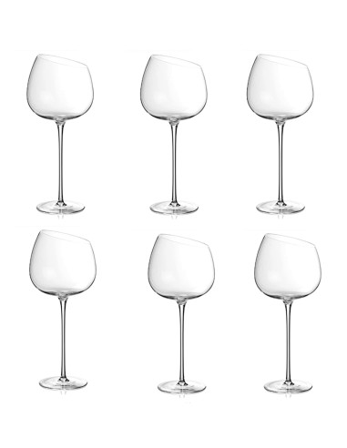 SET 6PZ CALICI BOCCA DI LUPO VETRO