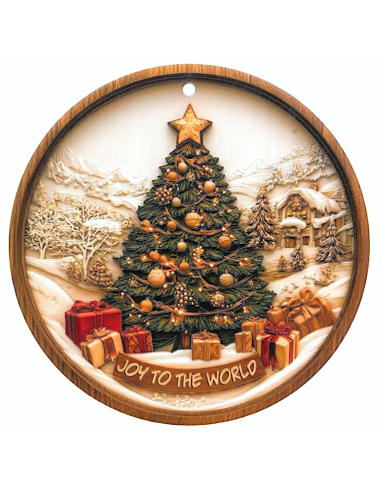sottopentola Bianco Natale albero ceramica e sughero Brandani | shopincasa.it