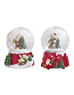 carillon palla di neve rombi Brandani in poliresina | shopincasa.it