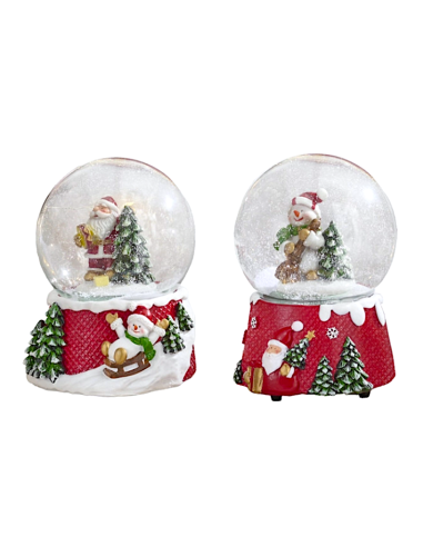 carillon palla di neve rombi Brandani in poliresina | shopincasa.it