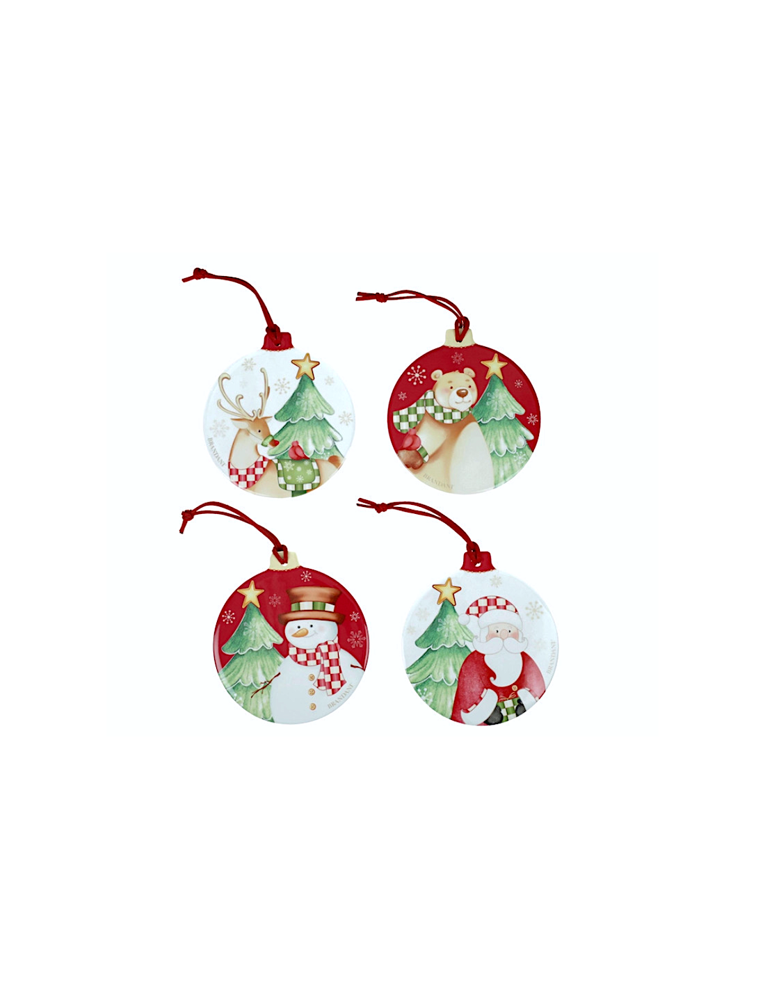 set 4 sottobicchieri Racconti sfera ceramica e sughero Brandani | shopincasa.it