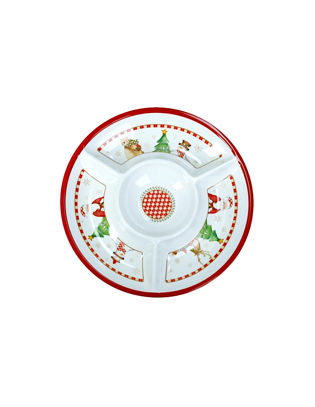 Antipastiera Brandani “Racconti” in Melamina – Magia del Natale in Tavola