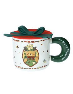 Mug Fiocco Verde Brandani con Tappo in Silicone - Shopincasa.it