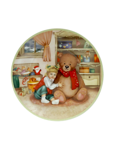 Brandani “Cuccioli” Piattino Bimba Orsetto Ø 19 cm - Shopincasa.it