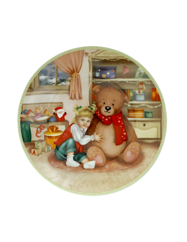 Brandani “Cuccioli” Piattino Bimba Orsetto Ø 19 cm - Shopincasa.it
