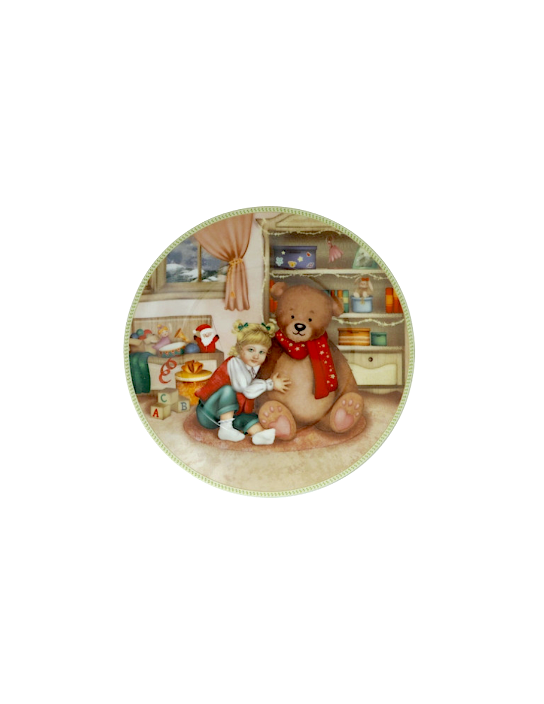 Brandani “Cuccioli” Piattino Bimba Orsetto Ø 19 cm - Shopincasa.it