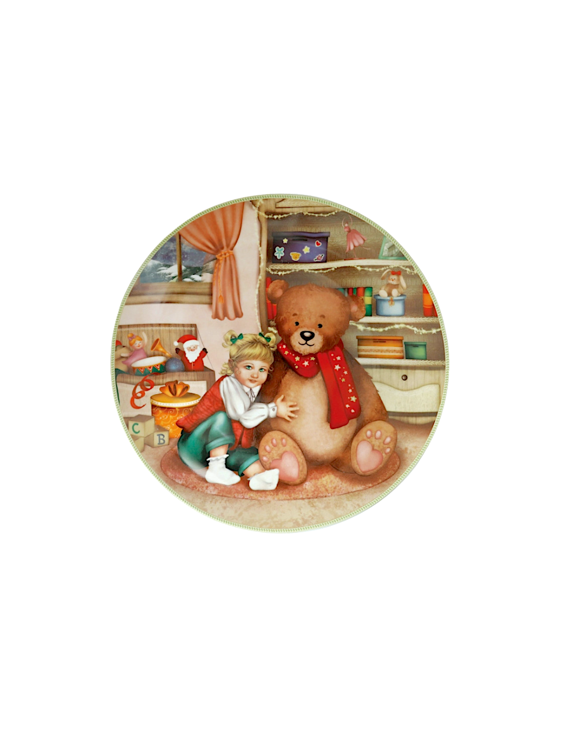 Brandani “Cuccioli” Piatto Bimba Orsetto Ø 30 cm - Shopincasa.it