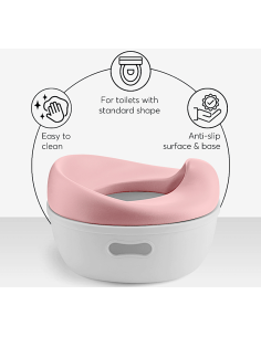 Kikka Boo Trio Rosa 3 in 1 Vasino per Bambini | Vasino, Riduttore WC e Panca | Shopincasa.it
