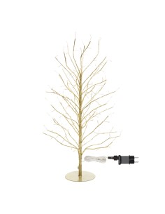 ALBERI DI NATALE: vendita online Albero Ramo di Natale Tiglio Champagne H60cm, 160 MicroLED Bianco Caldo e Bianco, FlashLED D...