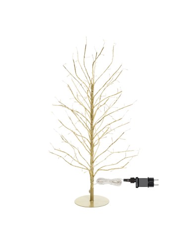 ALBERI DI NATALE: vendita online Albero Ramo di Natale Tiglio Champagne H60cm, 160 MicroLED Bianco Caldo e Bianco, FlashLED D...