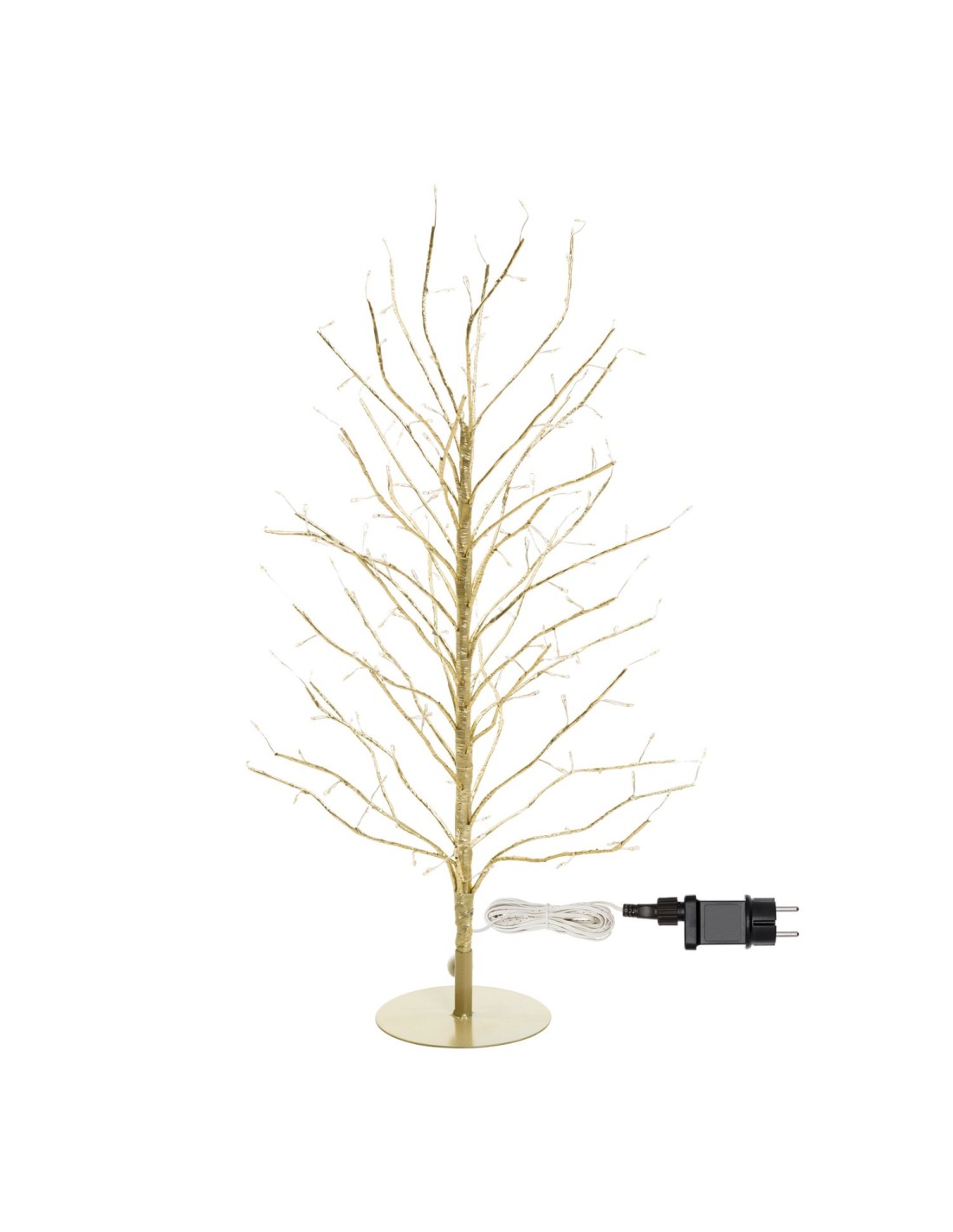 ALBERI DI NATALE: vendita online Albero Ramo di Natale Tiglio Champagne H60cm, 160 MicroLED Bianco Caldo e Bianco, FlashLED D...