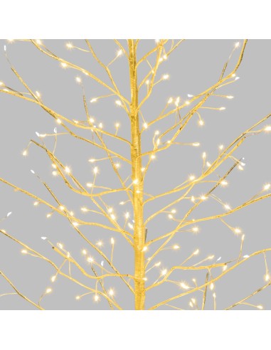ALBERI DI NATALE: vendita online Albero Ramo di Natale Tiglio Champagne H120cm, 330 MicroLED Bianco Caldo e Bianco, FlashLED ...