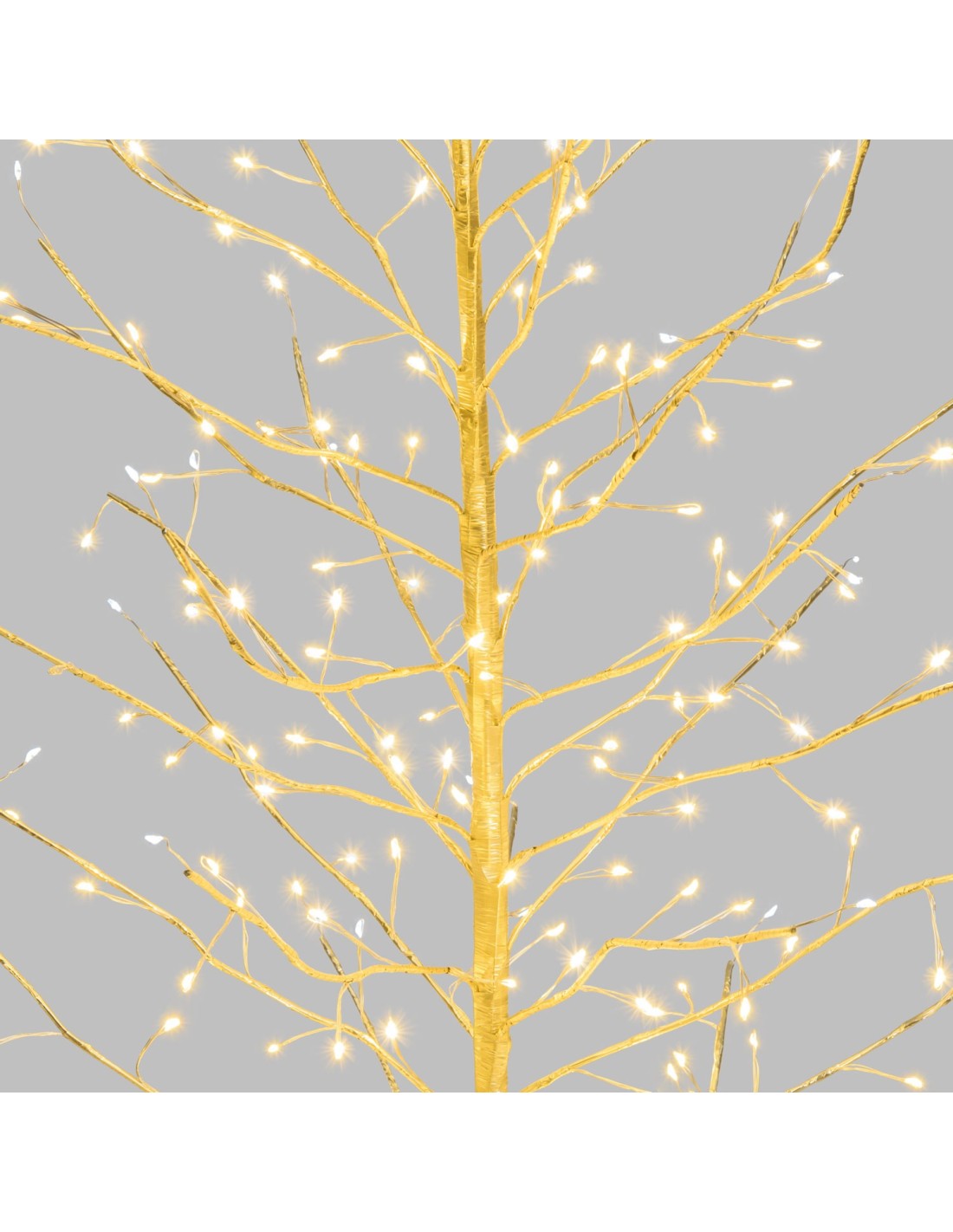 ALBERI DI NATALE: vendita online Albero Ramo di Natale Tiglio Champagne H120cm, 330 MicroLED Bianco Caldo e Bianco, FlashLED ...