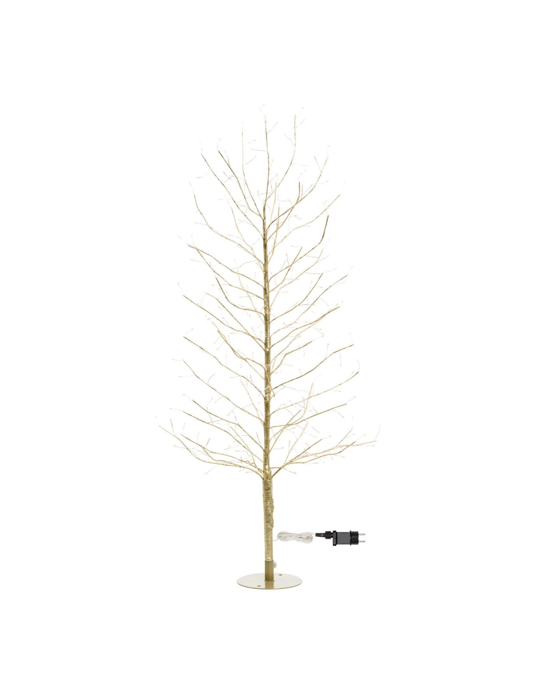ALBERI DI NATALE: vendita online Albero Ramo di Natale Tiglio Champagne H120cm, 330 MicroLED Bianco Caldo e Bianco, FlashLED ...