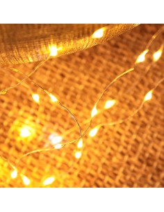 LUCI DI NATALE: vendita online Cascata di Natale 900 MicroLED H300cm, FlashLED Diamond, Bianco Caldo, 15 Stringhe, Cavo Argen... 2