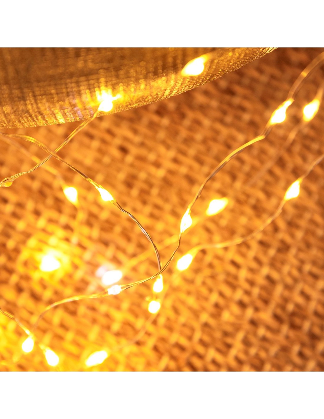 LUCI DI NATALE: vendita online Cascata di Natale 900 MicroLED H300cm, FlashLED Diamond, Bianco Caldo, 15 Stringhe, Cavo Argen...