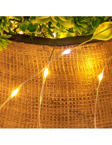 LUCI DI NATALE: vendita online Cascata di Natale 900 MicroLED H300cm, FlashLED Diamond, Bianco Caldo, 15 Stringhe, Cavo Argen...