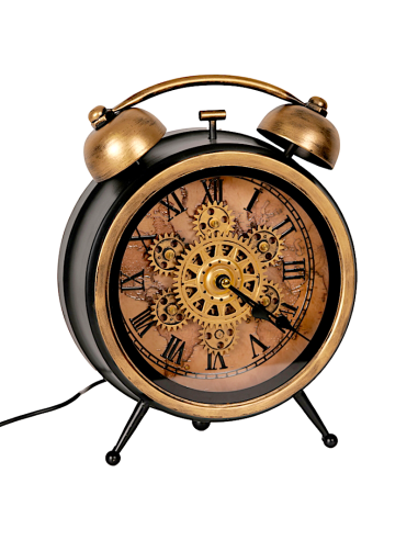 OROLOGIO TAVOLO 141952 METALLO 23X30CM CON LED